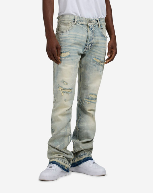 Lazy Stacked Flare Jeans