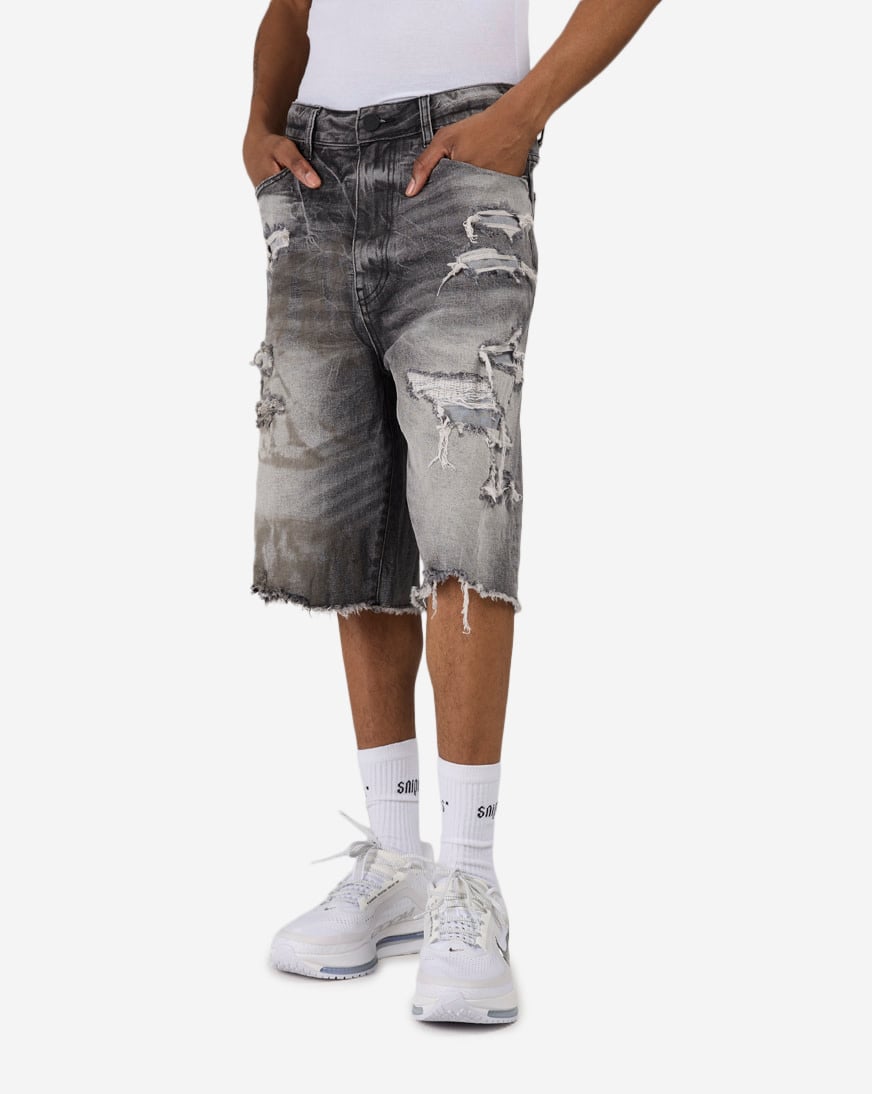 Skater Fit Denim Shorts