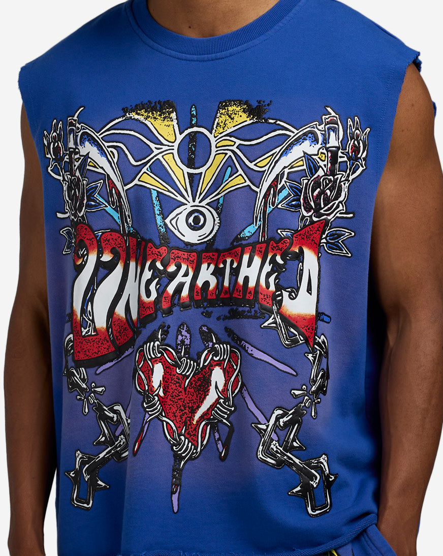 Printed Terry Muscle Tank