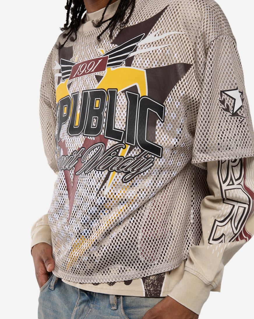 Republic Mesh 2-FER Long Sleeve Tee