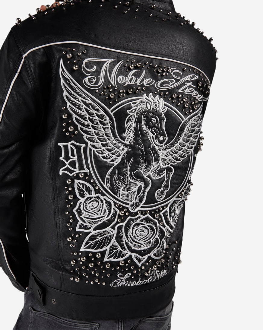 Noble Steed PU Trucker Jacket