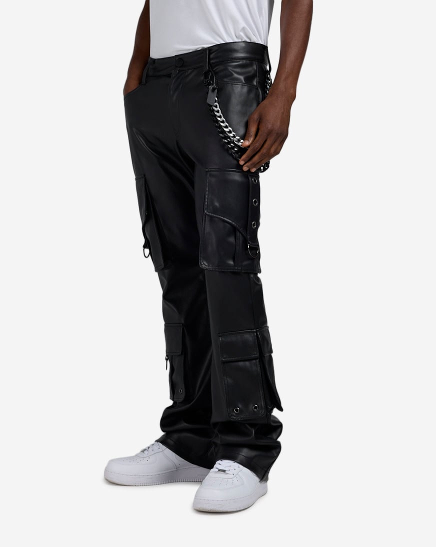 Cargo PU Pants