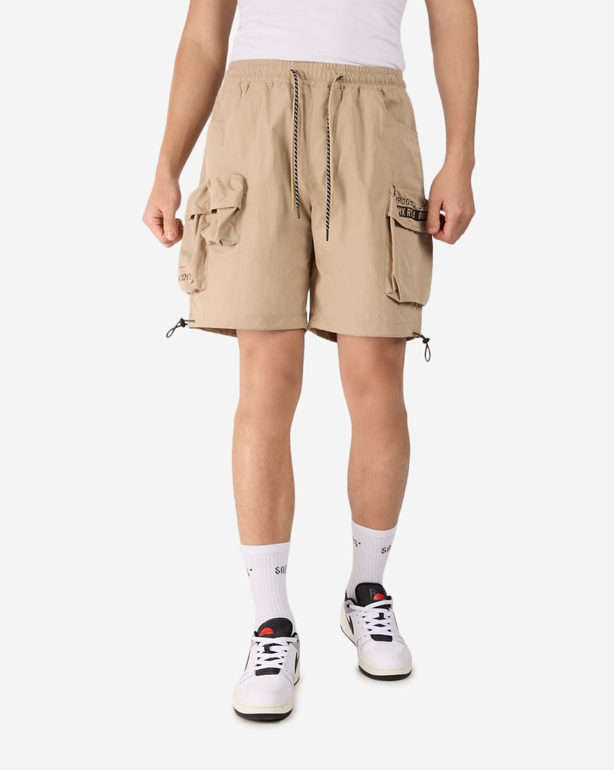 Nylon Cargo Shorts