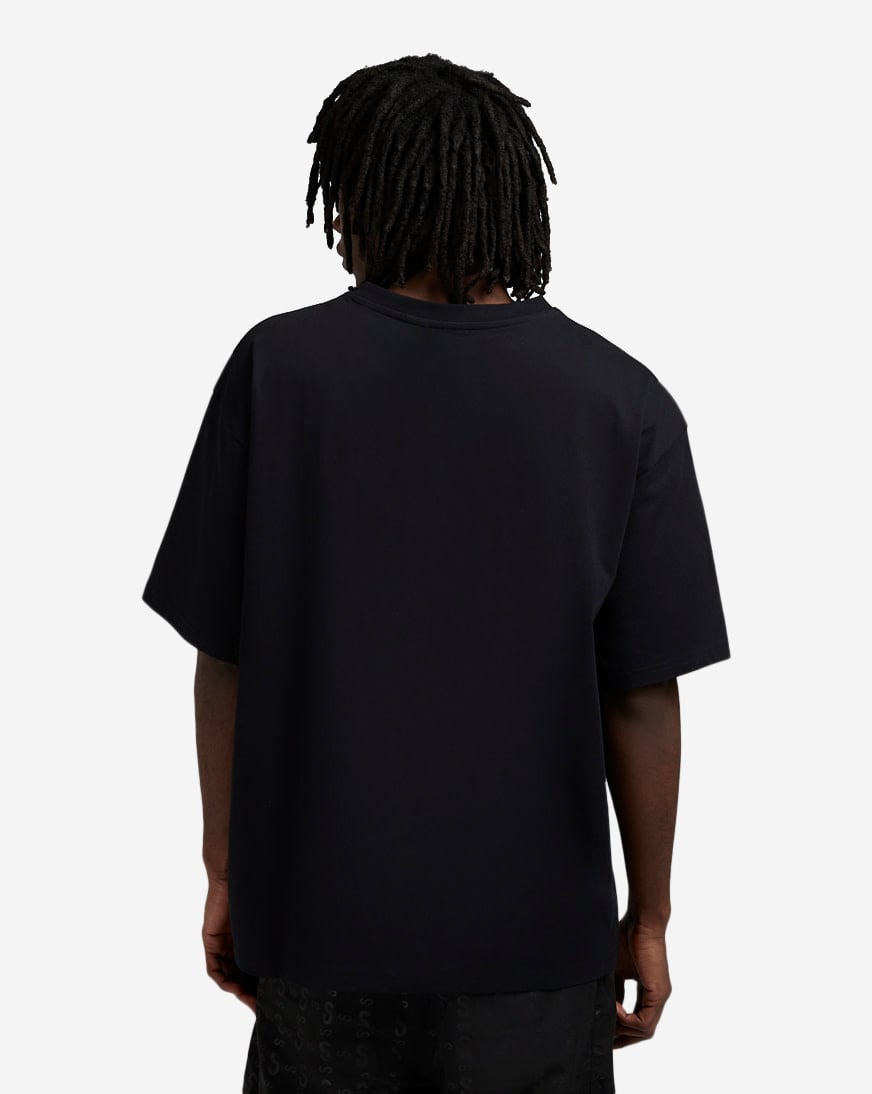 Oversized Contrast Fabric Tee