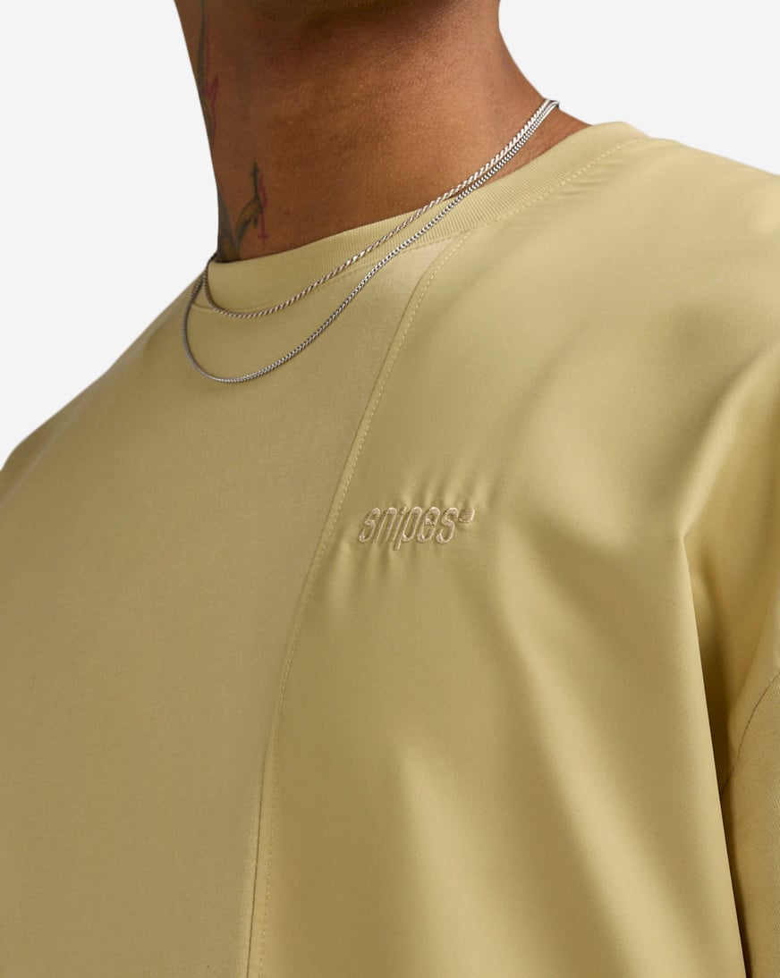Oversized Contrast Fabric Tee