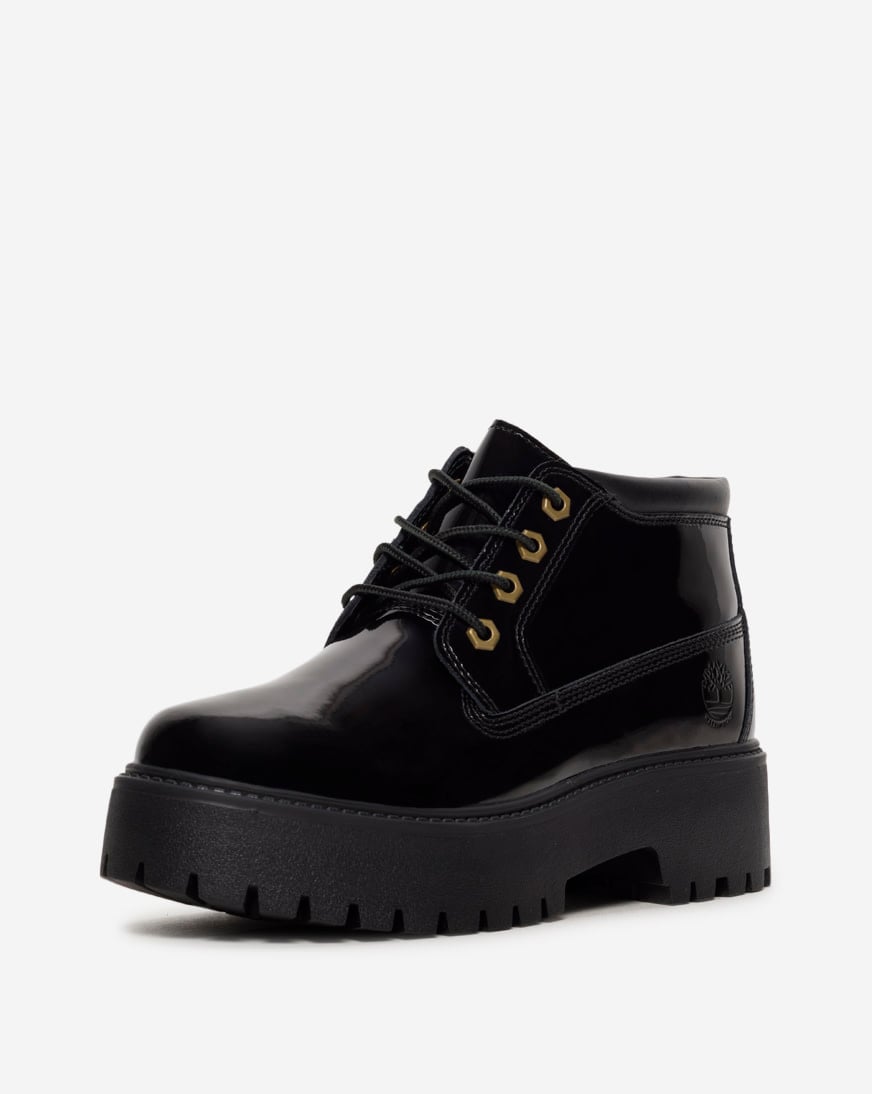 Patent Leather Stone Street Platform Chukka