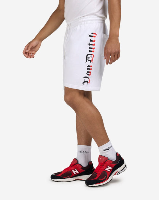 Printed Cross Fleece Shorts