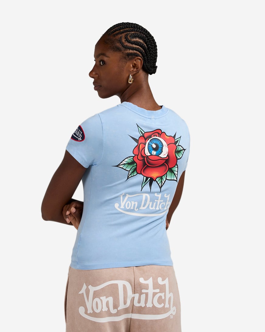 Eyeball Rose Graphic Tee