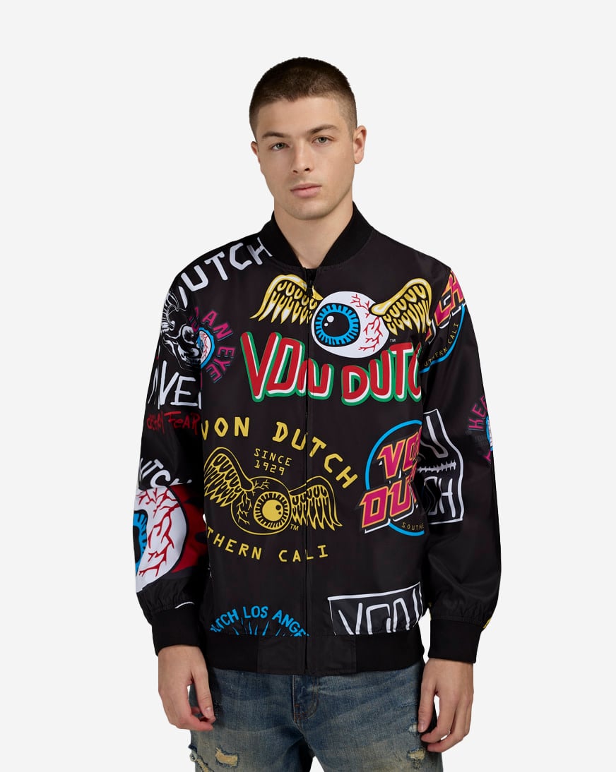 Taslon Allover Print Jacket