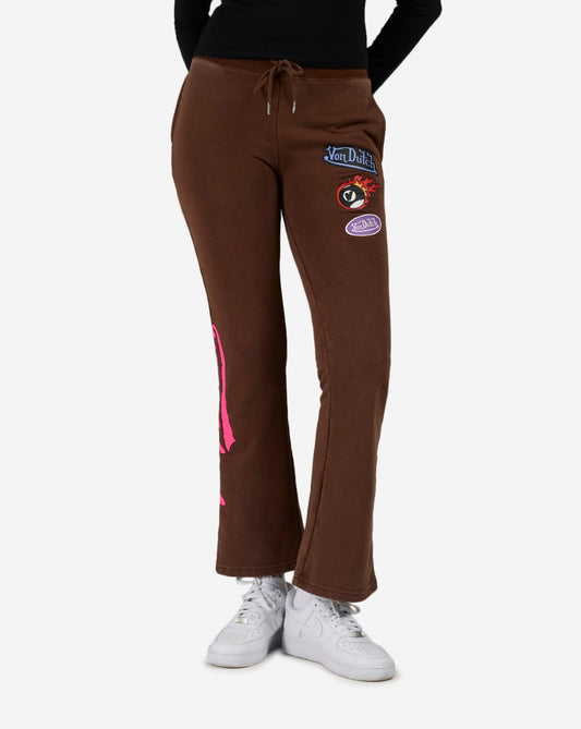Fleece Patch Wide Leg Pants