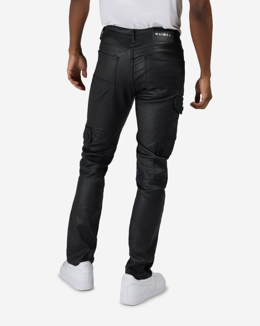 Waxed Cargo Jeans